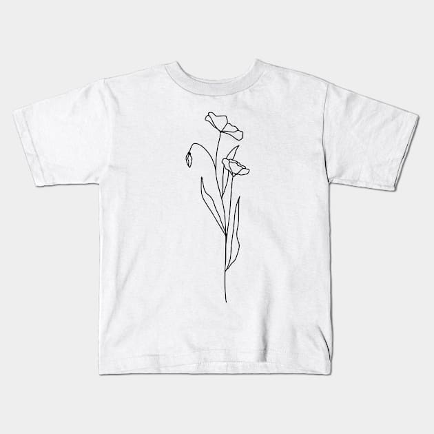 Flower 5 Kids T-Shirt by StylishTayla